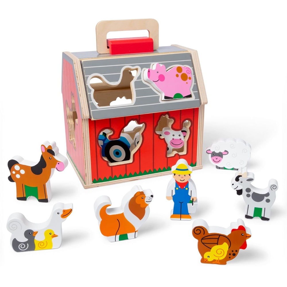 Melissa and Doug Barn Farm Animal Shape Sorter Toy Set
11 pc - Picture 6 of 6